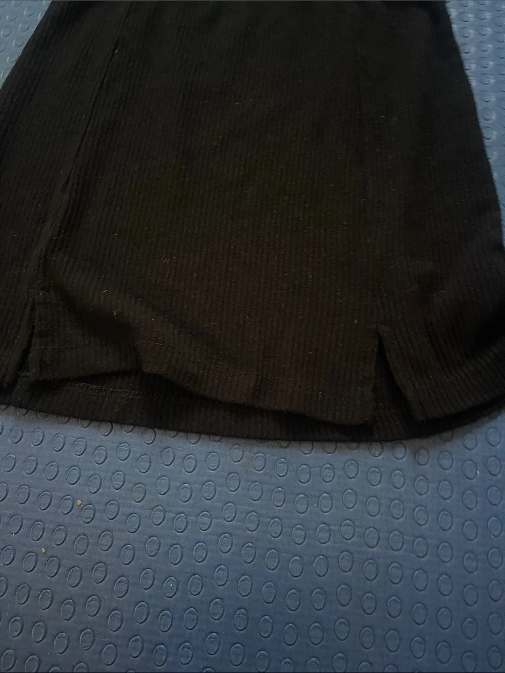 J Galt ribbed skirt with little slits